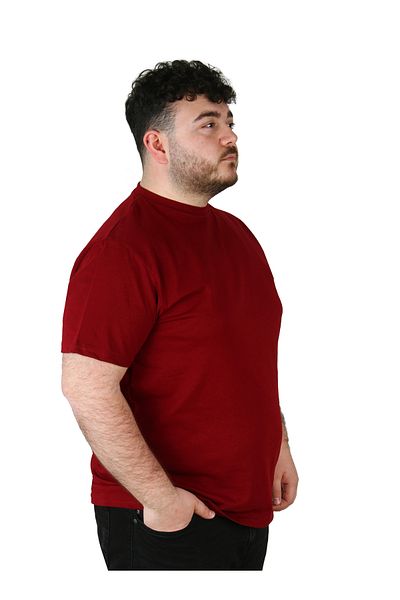 ekis collection Μπλουζάκι με λαιμόκοψη μεγάλου μεγέθους μπορντό