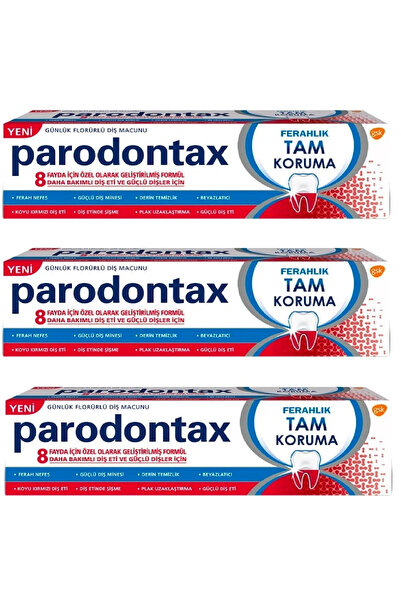 Parodontax Tam Koruma Ferahlık Diş Macunu 50 ml 3 Adet