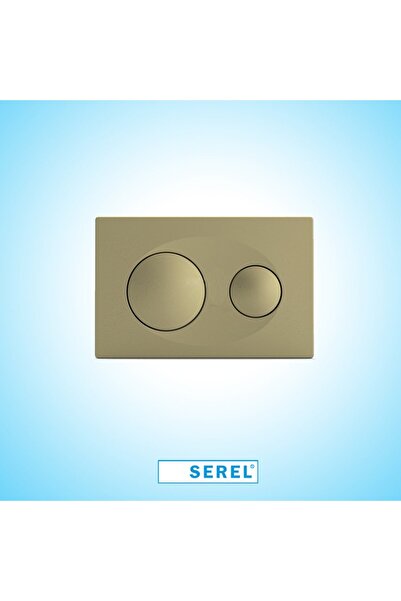 Serel Altın Renkli Gömme Rezervuar Basma Butonu--p400160