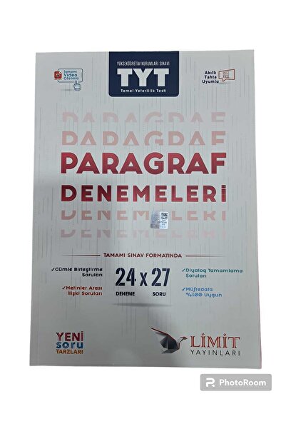Limit Yayınları Yks Tyt 1. Oturum Kronometre Paragraf Denemeleri 30x27