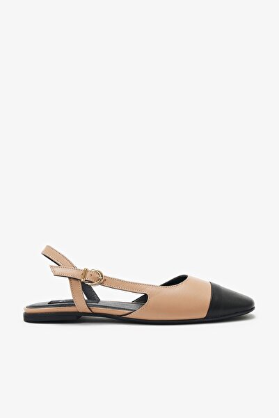 Louis Cardy Carole Nude Genuine Leather Women's Ballerinas