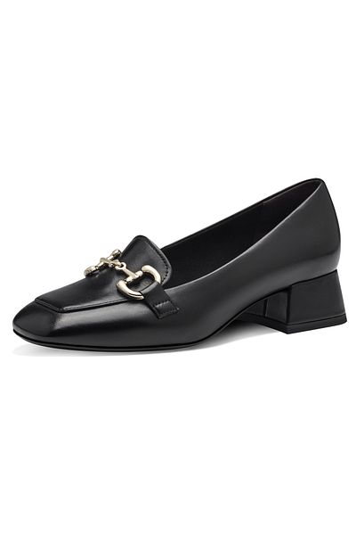 Tamaris Damen Halbschuhe Loafer 1-24303-42 Schwarz 001 Siyah Leder ve TOUCH-IT