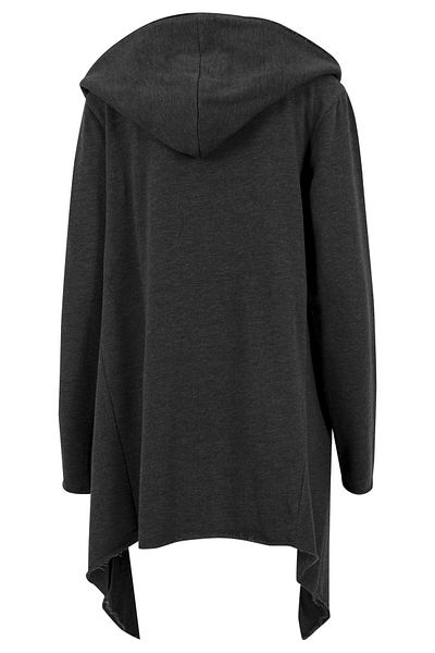 Urban Classics Langer Cardigan mit offener Kante und Kapuze für Herren