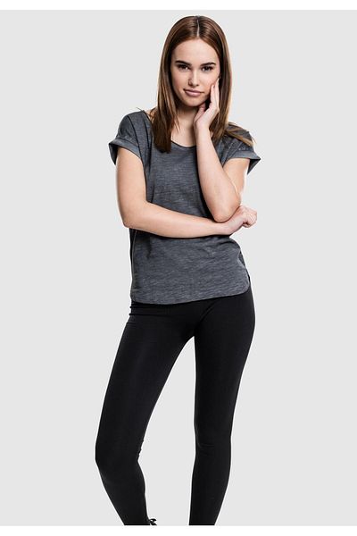 Urban Classics Damen Ladies Long Back Shaped Spray Dye Tee