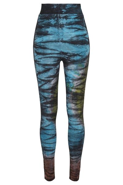 Urban Classics Damen Leggings mit hoher Taille und Batikmuster