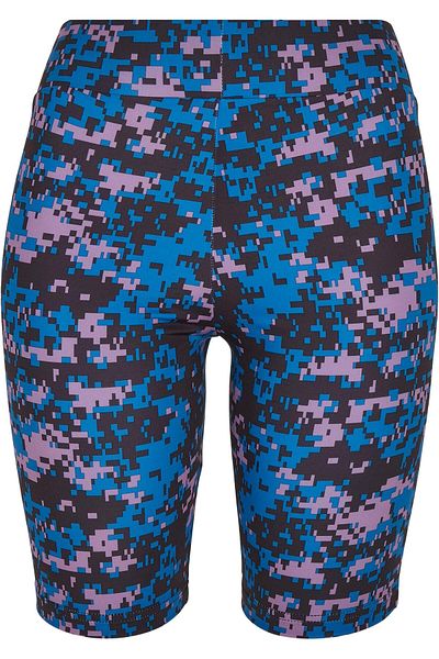 Urban Classics Damen Ladies High Waist Camo Tech Cycle Shorts