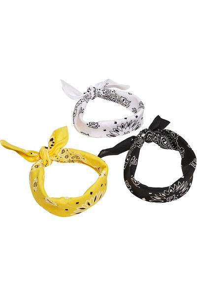 Urban Classics Unisex Multicolor Bandana 3-Pack