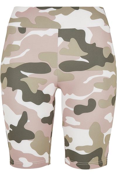 Urban Classics Damen Ladies High Waist Camo Tech Cycle Shorts