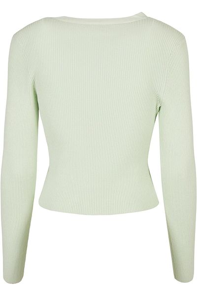 Urban Classics Damen Bayan Kısa Kaburga Örgü Hırka