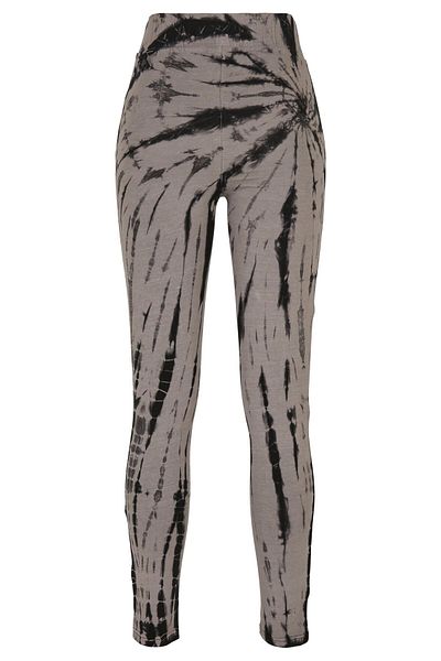 Urban Classics Damen Leggings mit hoher Taille und Batikmuster
