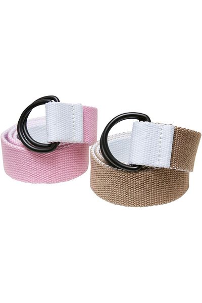 Urban Classics Accessoires Easy D-Ring Gürtel Kinder 2er-Pack