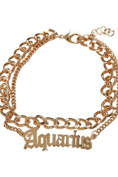 Urban Classics Accessoires Sternzeichen Goldenes Fußkettchen