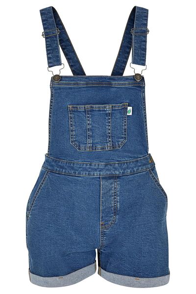 Urban Classics Damen Ladies Organic Short Latzhose