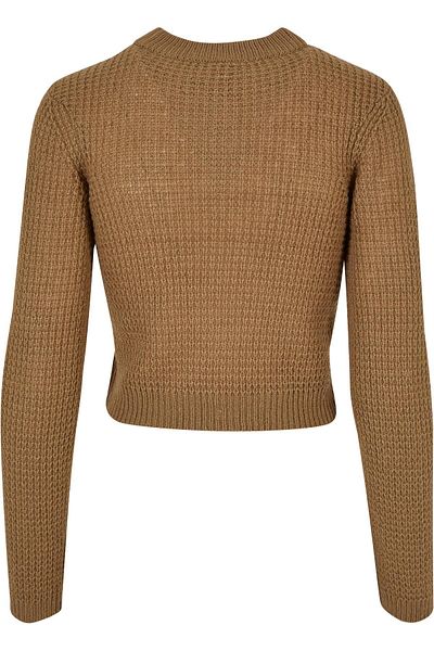 Urban Classics Damen Ladies Short Waffle Sweater
