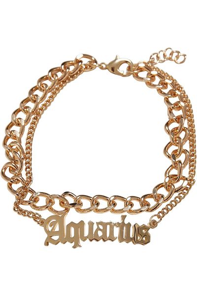 Urban Classics Accessoires Sternzeichen Goldenes Fußkettchen