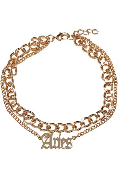 Urban Classics Accessoires Sternzeichen Goldenes Fußkettchen