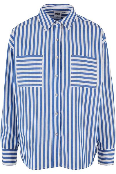 Urban Classics Damen Ladies Striped Relaxed Shirt