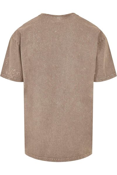 ABSOLUTE CULT Herren Aquaman - Battle Silhouette Acid Washed Oversized Tee