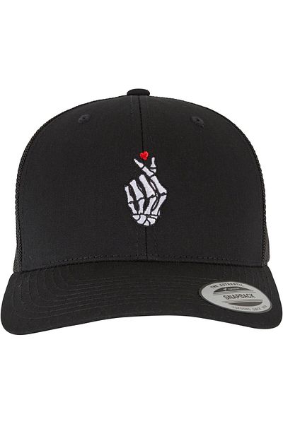 Mister Tee Herren Bones Hand Heart Retro Trucker