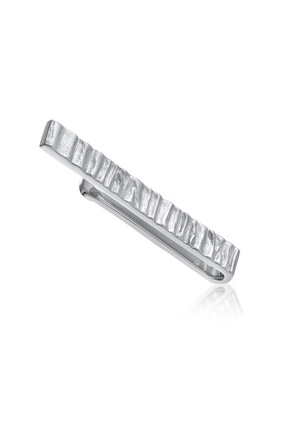 KUZZOI Krawattennadel Organic Struktur Modisch Trend 925 Silber