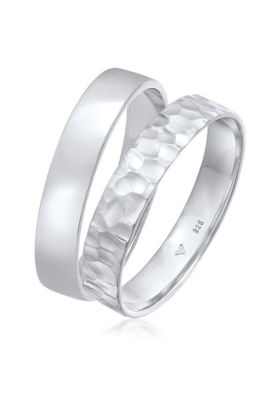 KUZZOI Ring-Kuzzoi-Set aus 925er Silber – Basic Gehämmert