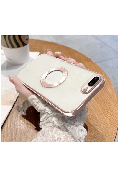 emybox İphone 7 Plus / 8 Plus Kamera Lens Korumalı Arkası Şeffaf Yumuşak Silikon Kapak Telefon Kılıfı