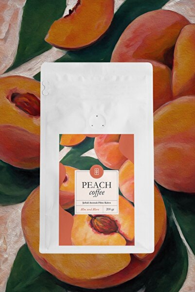 Mim and More Peach Coffee - Şeftali Aromalı Kahve Filtre Kahve, 200 gr
