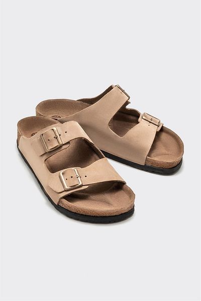 Elle Shoes Mink Leather Women's Slippers
