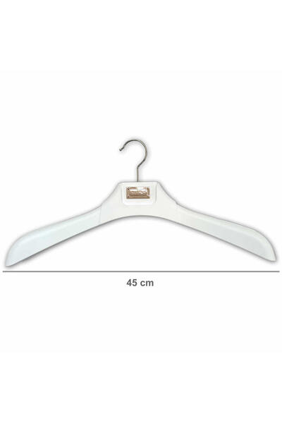 AĞIRSOY 10 bucăți din plastic alb cu accesorii metalice, umeraș pentru haine ...