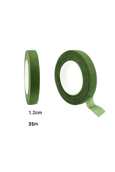 roco paper Floral Κεφαλόδεσμος Σκούρο Πράσινο 12 Ρολά 1 cm x 35 m
