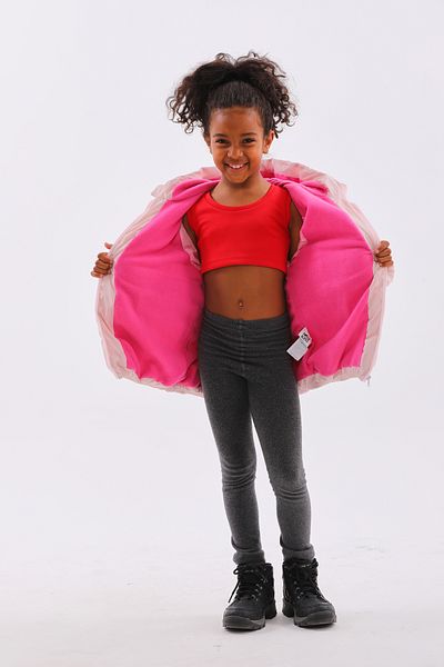 ROBA KIDS Children's, Water and Windproof, Inner Fleece, Hooded, Pocket Snap, Puffer Jacket & Coat RB-750