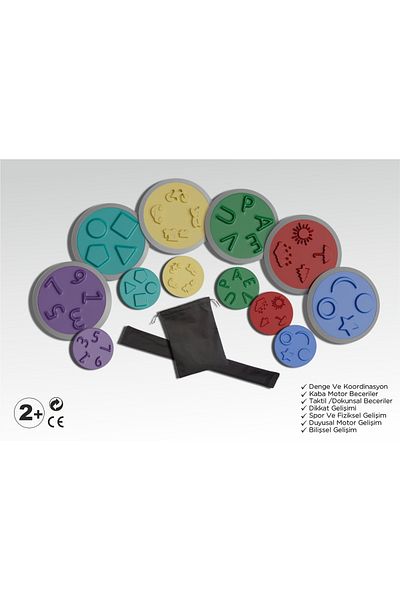 Duyu Atölyesi 6-Piece Plus Set Tactile Discs - Tactile Discs