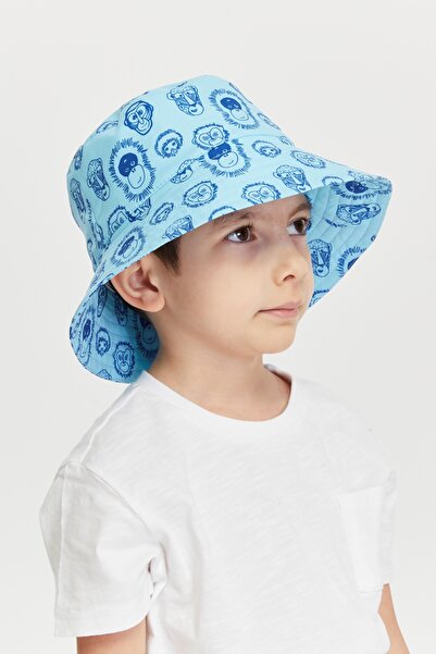 Benittokids Boy's Patterned Bucket Hat 7007