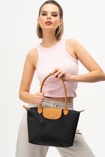 United Colors of Benetton BENETTON ΓΥΝΑΙΚΕΙΑ ΤΣΑΝΤΑ ΜΑΥΡΟ-CAMEL BNT1357