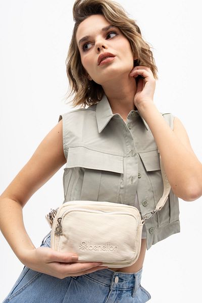 United Colors of Benetton Benetton Women's Beige Crossbody Bag - BNT1203