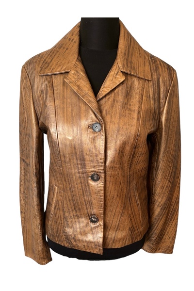 asus deri WOMEN'S GENUINE LEATHER GLOSSY JACKET