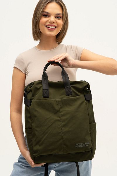 United Colors of Benetton Ανδρικό σακίδιο πλάτης Benetton - Khaki BNT1269