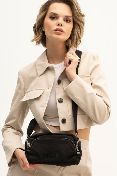 United Colors of Benetton Beneton Women's Black Crossbody Bag - BNT1201