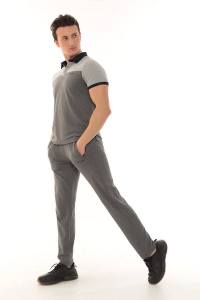 FORE SPORT Ανδρικό σετ μπλουζάκι με γιακά πόλο AntraMelange