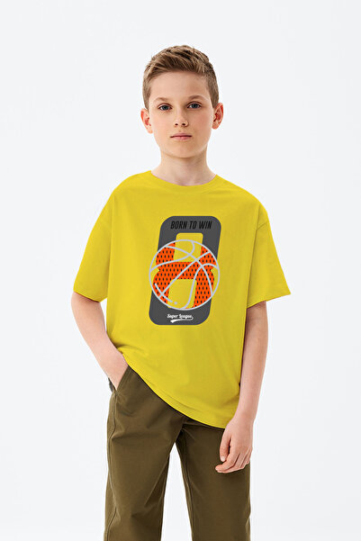 MYADA Tricou imprimat pentru băiat, născut pentru a câștiga, cu numărul 8