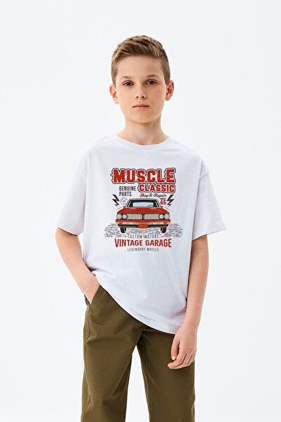 MYADA Muscle Classic Vintage Garage majica sa natpisom za automobile Štampano...