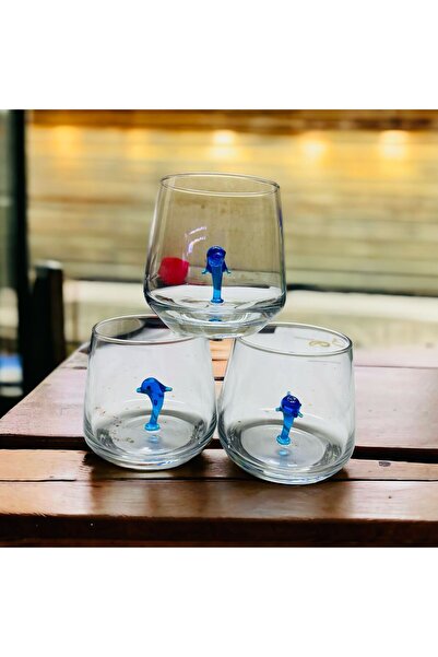 nazarboncuğu Handmade Glass Single Figured Water Cup