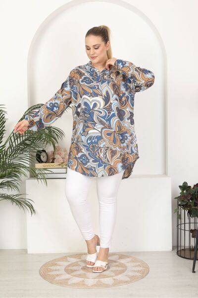 Tunikteks Soft Viscose Tunic - Comfortable Patterned Woven