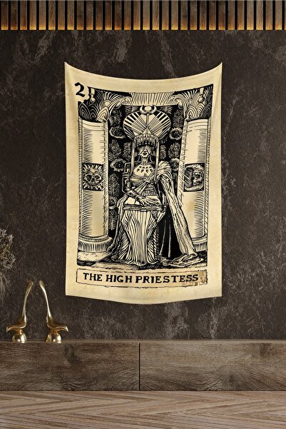 KanvasSepeti Карта Таро «Верховна жриця» — настінна шпалера з ефектом масляно...