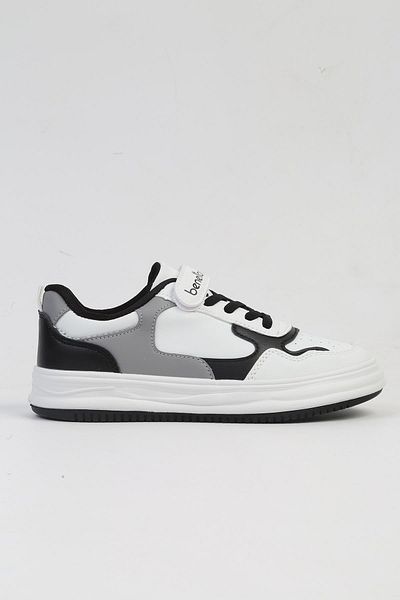 Benetton ®   IMPORTATE Alb Negru Pantofi sport pentru copii BNI-10020