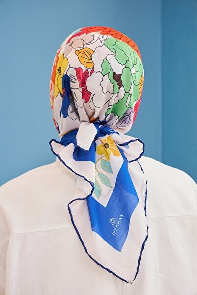 befashop وشاح قطني - نمط خردل حريري - Bfıhpe1093-16