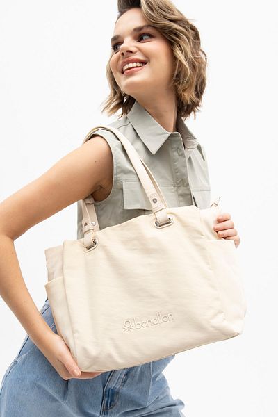 United Colors of Benetton Benetton Women's Beige Handbag - BNT1172