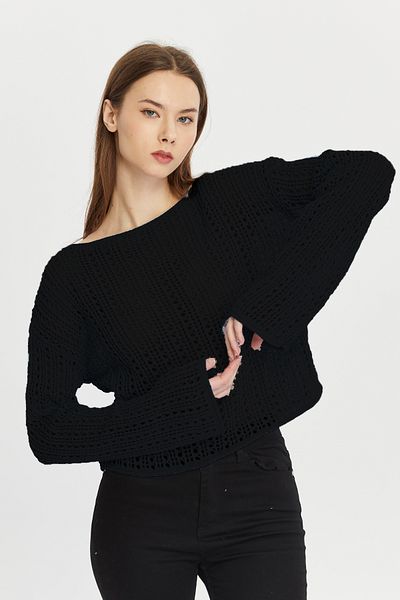 Fanori Woman Μπλούζα από βαμβακερά πλεκτά New Season