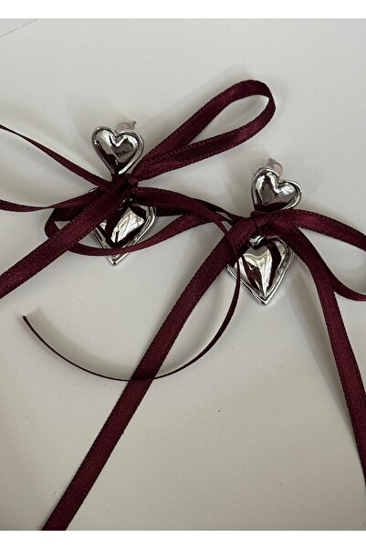 KİLİGİSTANBUL KALPLİ FİYONK KÜPE 4 CM