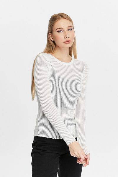 Fanori Woman Bluză din tricot cu decolteu crew din țesătură rece de sezon nou